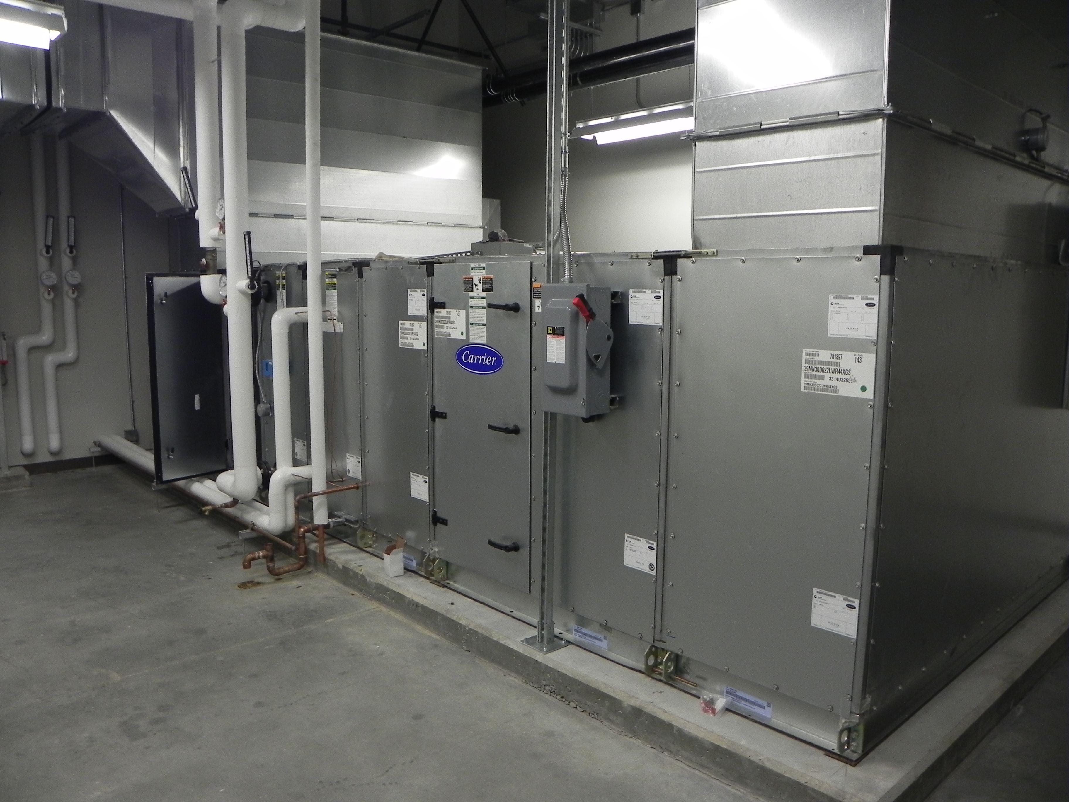 mechanical equipment in basement