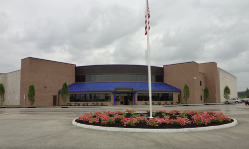 Exterior of finished control center building