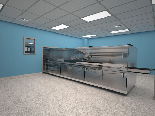 Rendering of clean room facility